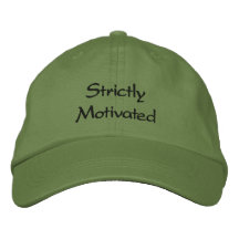 Strictly Motivated Embroidered Hats