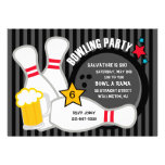 Strike some Fun Bowling Birthday Party Invitation