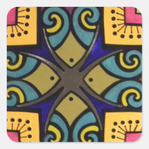 STRIKING GRAPHIC CONTEMPORARY CROSS EFFECT STICKERS