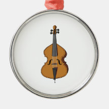 String Bass Christmas Ornament