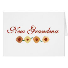 String of Flowers New Grandma Card