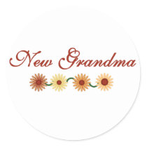 String of Flowers New Grandma Sticker