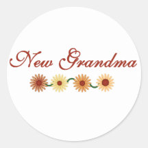 String of Flowers New Grandma Sticker