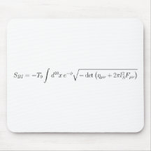 string theory Born-Infeld action Mousepads