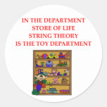 STRING theory gifts Round Sticker