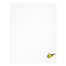 Stringed black yellow instrument violin bow image. custom letterhead