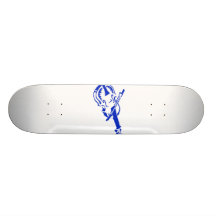 Stringed blue instrument violin bow image.png skateboard deck