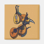 Stringed Musical Instruments Fridge Magnets