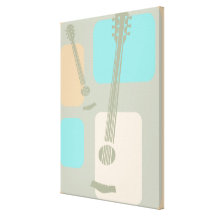 Strings attached stretched canvas print