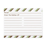 Stripe It Up Blank Recipe Cards Postcards