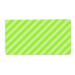 Stripe Pattern in Green. labels