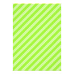 Stripe Pattern in Green. Personalized Announcement