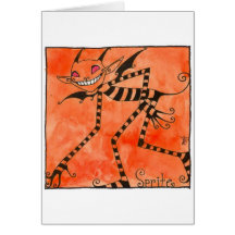 "Stripe Sprite" Blank Card