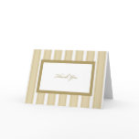 Stripe Sympathy or Funeral Thank You Card