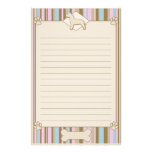 Striped American Pit Bull Terrier Stationery