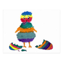 Striped Bitty Postcard