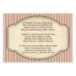 Striped Book Insert Business Card Templates