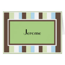 Striped card