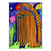 Striped Cat • Bianca Saad, Age 8  - card
