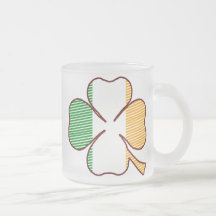 STRIPED CLOVER COFFEE MUGS