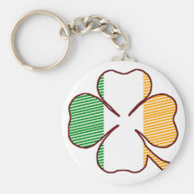 STRIPED CLOVER KEYCHAIN
