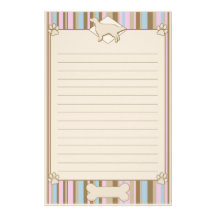Striped English Setter Stationery