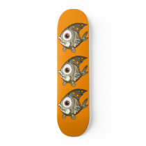 Striped Fish Skate Deck
