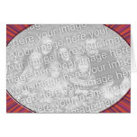 striped glow frame greeting card