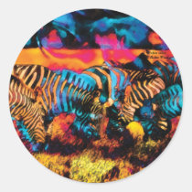 Striped Light art stickers