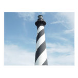 Striped Lighthouse Postcard