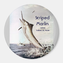 Striped Marlin Magnets