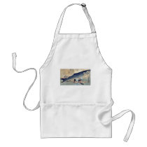 Striped mullet Bora by Ando, Hiroshige Ukiyoe Aprons
