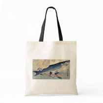 Striped mullet Bora by Ando, Hiroshige Ukiyoe Bags