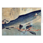 Striped mullet Bora by Ando, Hiroshige Ukiyoe cards