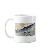 Striped mullet Bora by Ando, Hiroshige Ukiyoe Mug