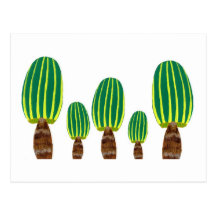 Striped Mushroom Postcards