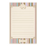 Striped Samoyed Stationery