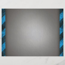 Striped Silver Brushed Aluminum Full Color Flyer