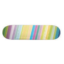 Striped Skate Board Deck