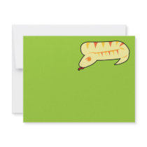 Striped Snake Personalized Invite