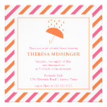 Striped Umbrella Bridal Shower Invitation