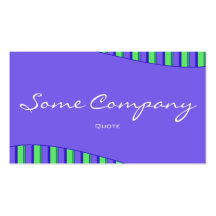Striped Wave Collection (Blue) Business Card