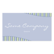 Striped Wave Collection (Blue) Business Card