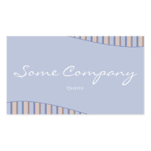 Striped Wave Collection (Blue) Business Card
