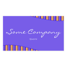 Striped Wave Collection (Blue) Business Card