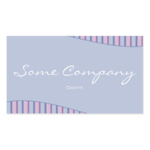 Striped Wave Collection (Blue) Business Card Templates