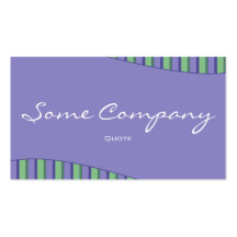 Striped Wave Collection (Blue) Business Card Template