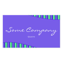 Striped Wave Collection (Blue) Business Card Templates