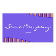 Striped Wave Collection (Blue) Business Card Template