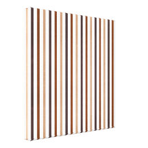 STRIPES78 BROWNS CREAM STRIPES PATTERN STYLISH TEX GALLERY WRAP CANVAS